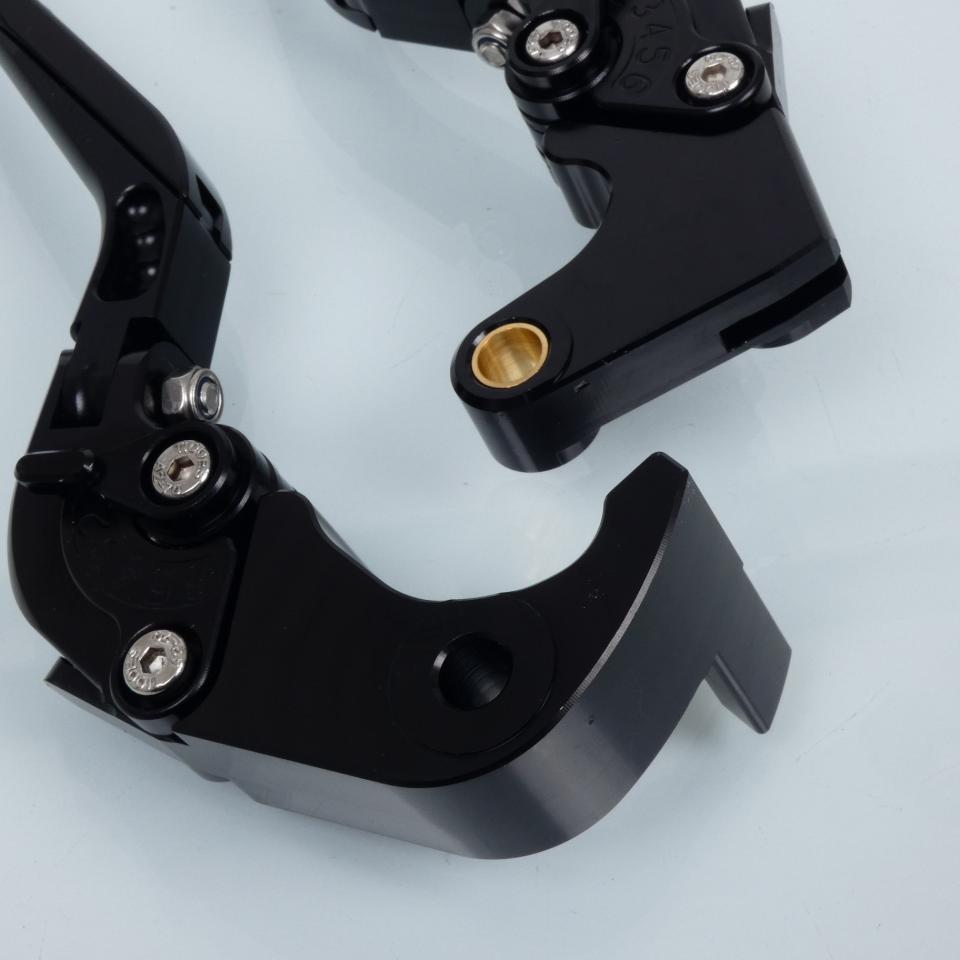 Levier frein droit Sifam pour Moto Honda 1000 Cbr Rr Fireblade 2008 à 2015 alu CNC noir / paire Neuf