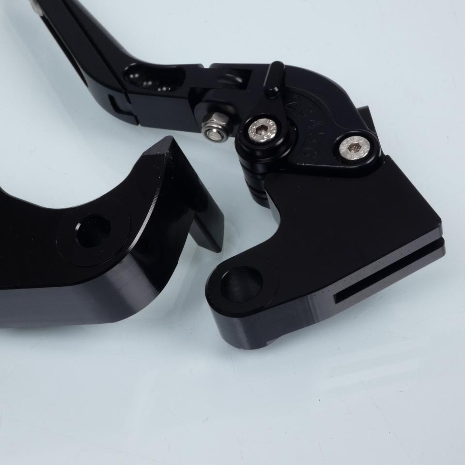 Levier frein droit Sifam pour Moto Triumph 675 Daytona 2006 à 2008 alu CNC noir / paire Neuf