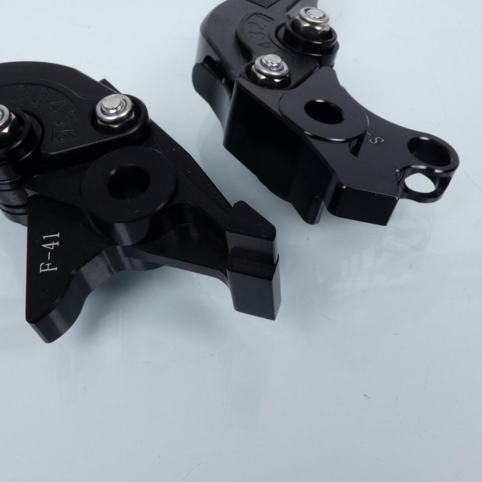 Levier frein droit Myra pour Moto Suzuki 1000 Tl R 1998 à 2002 alu CNC noir / paire Neuf