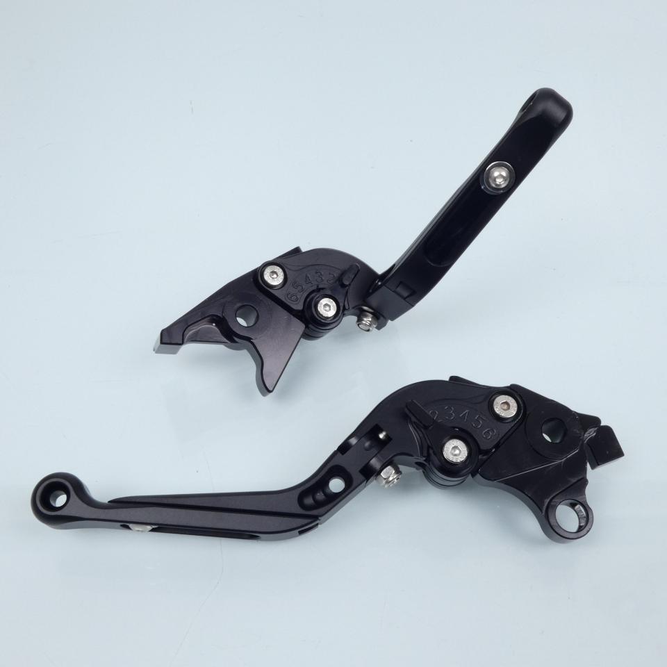 Levier frein droit Myra pour Moto Suzuki 1000 Tl R 1998 à 2002 alu CNC noir / paire Neuf
