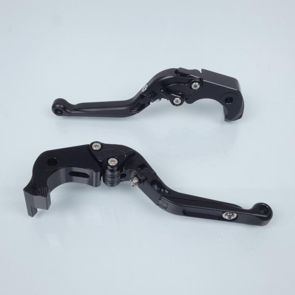 Levier Sifam pour moto Kawasaki 1400 GTR 2008 à 2014 alu CNC noir / paire Neuf