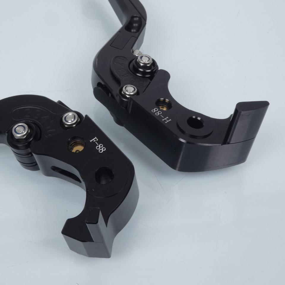 Levier Sifam pour moto Kawasaki 1400 Zzr Zx Abs 2006 à 2011 alu noir paire Neuf