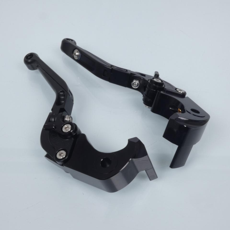 Levier Sifam pour moto Kawasaki 1400 Zzr Zx Abs 2006 à 2011 alu noir paire Neuf