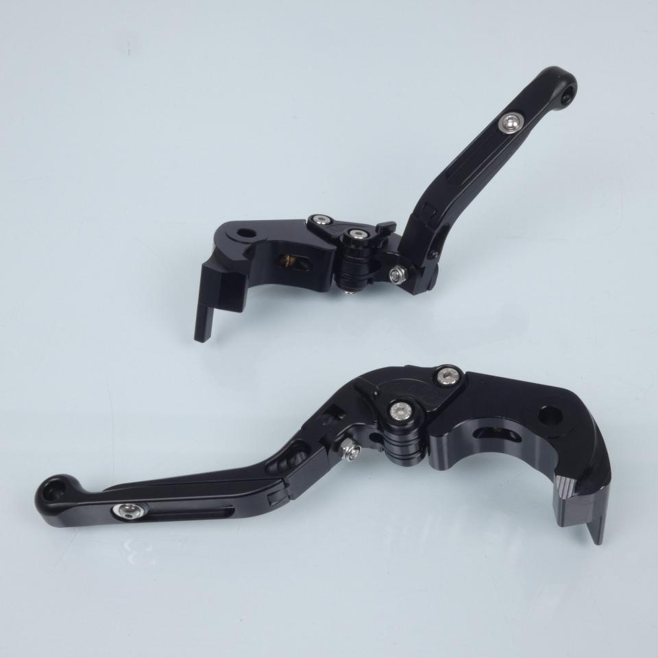 Levier Sifam pour moto Kawasaki 1400 Zzr Zx Abs 2006 à 2011 alu noir paire Neuf