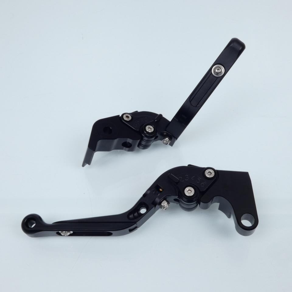 Levier frein droit Sifam pour Moto Yamaha 1000 YZF R1 2004 à 2008 alu CNC noir / paire Neuf