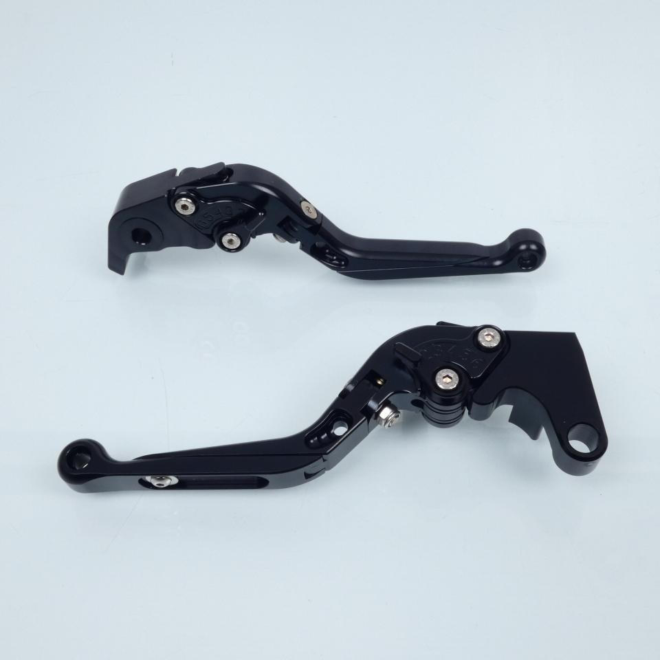 Levier frein droit Sifam pour Moto Yamaha 1000 YZF R1 2009 à 2014 alu CNC noir / paire Neuf