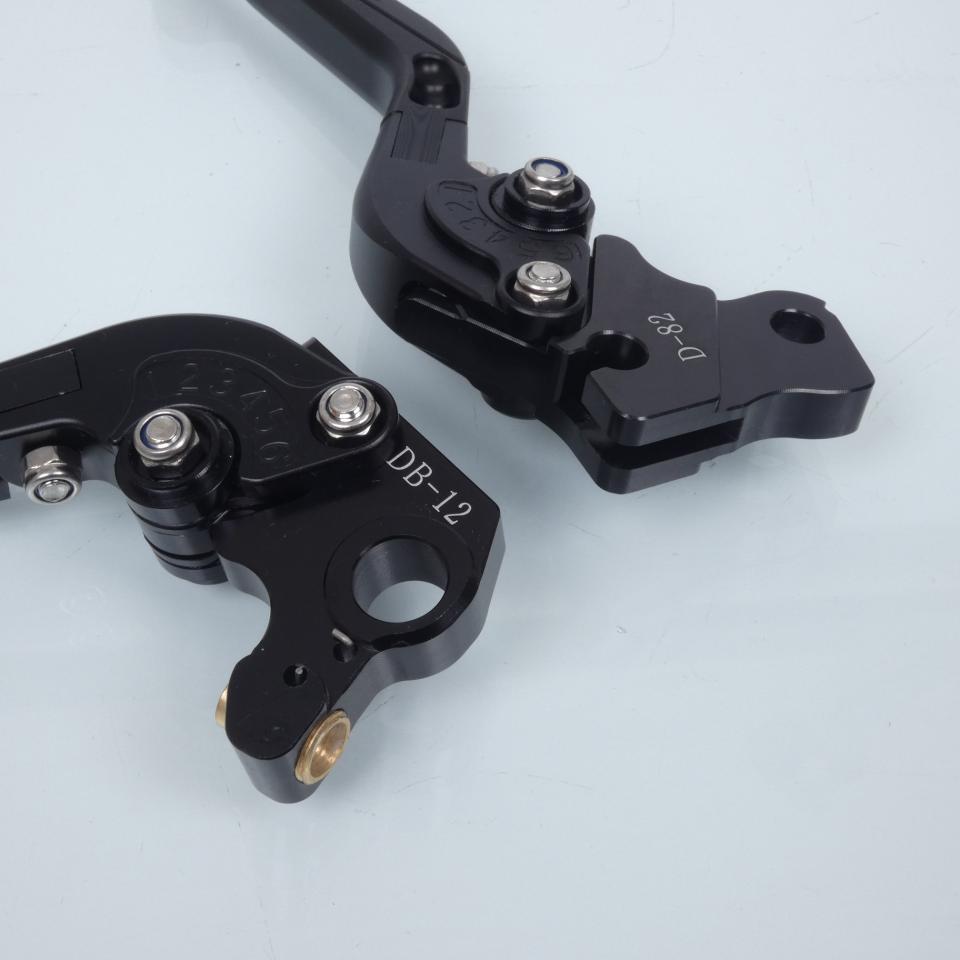 Levier Sifam pour moto Ducati 821 Monster 2014 à 2017 alu CNC noir / paire Neuf