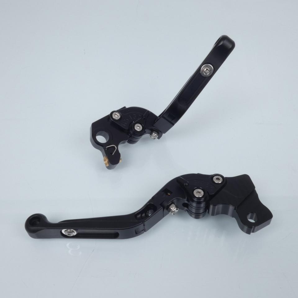 Levier Sifam pour moto Ducati 821 Monster 2014 à 2017 alu CNC noir / paire Neuf