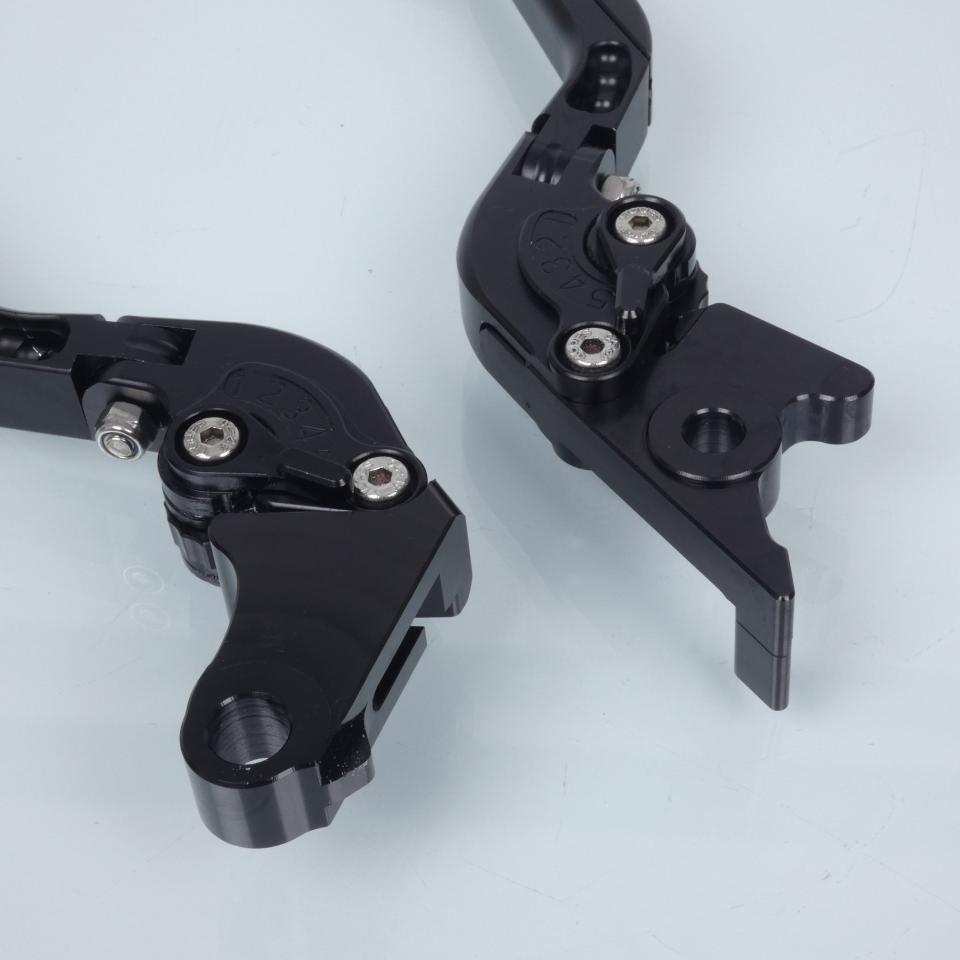 Levier frein droit Myra pour Moto Honda 500 CB X ABS 2013 à 2021 alu CNC noir / paire Neuf
