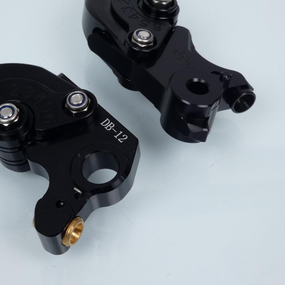 Levier frein droit Sifam pour Moto KTM 690 Duke 2014 à 2015 alu CNC noir / paire Neuf