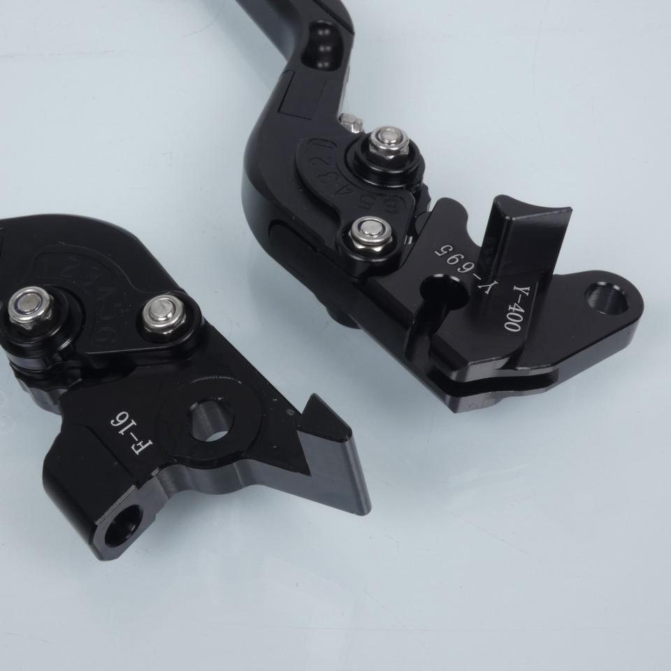 Levier Myra pour moto Yamaha 900 Tdm Abs 2006 à 2010 alu CNC noir / paire Neuf