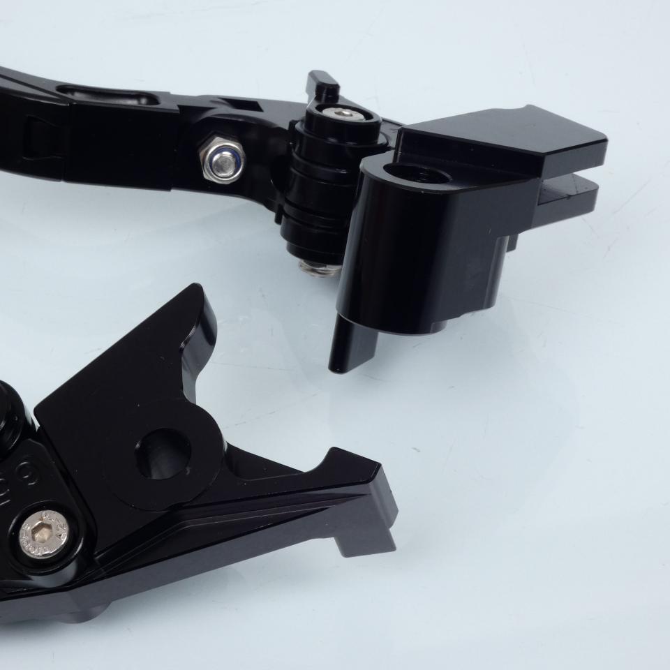 Levier frein droit Myra pour Moto Kawasaki 650 Er-6 F Sans Abs 2017 à 2020 alu CNC noir / paire Neuf