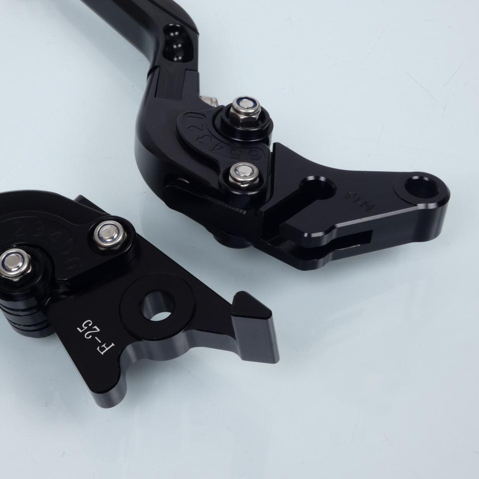 Levier frein droit Sifam pour Moto Honda 125 Cbr R 2004 à 2010 alu CNC noir / paire Neuf