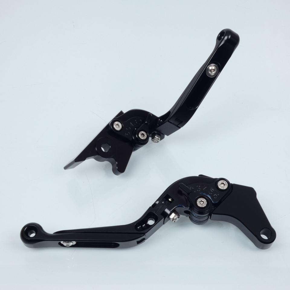 Levier frein droit Sifam pour Moto Honda 125 Cbr R 2004 à 2010 alu CNC noir / paire Neuf