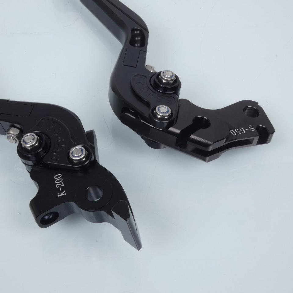 Levier Myra pour moto KTM 125 Duke 4T Abs 2013 à 2015 alu CNC noir / paire Neuf
