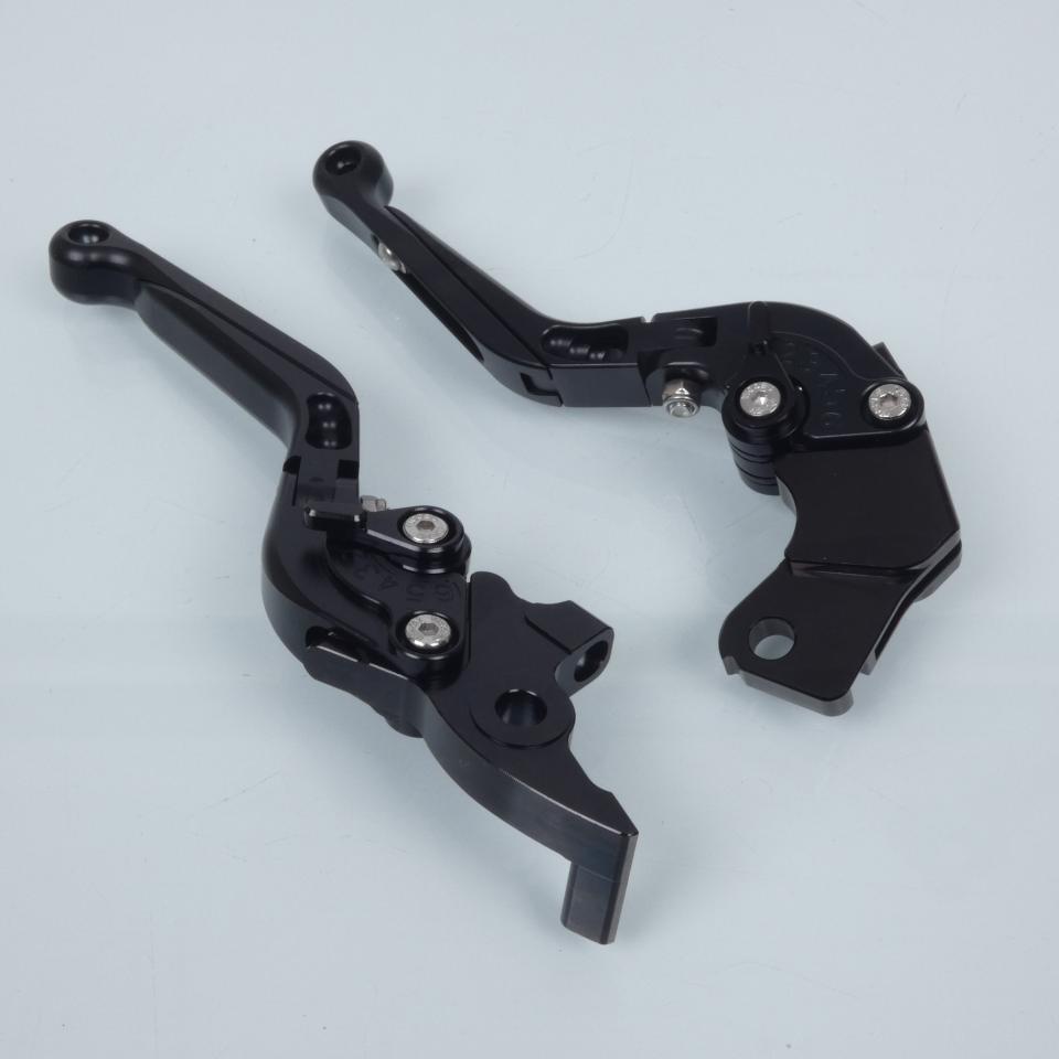 Levier Myra pour moto KTM 125 Duke 4T Abs 2013 à 2015 alu CNC noir / paire Neuf