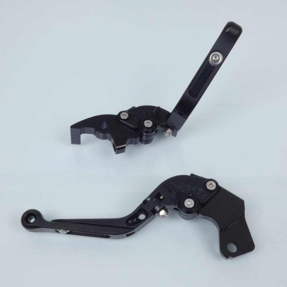 Levier Myra pour moto KTM 125 Duke 4T Abs 2013 à 2015 alu CNC noir / paire Neuf