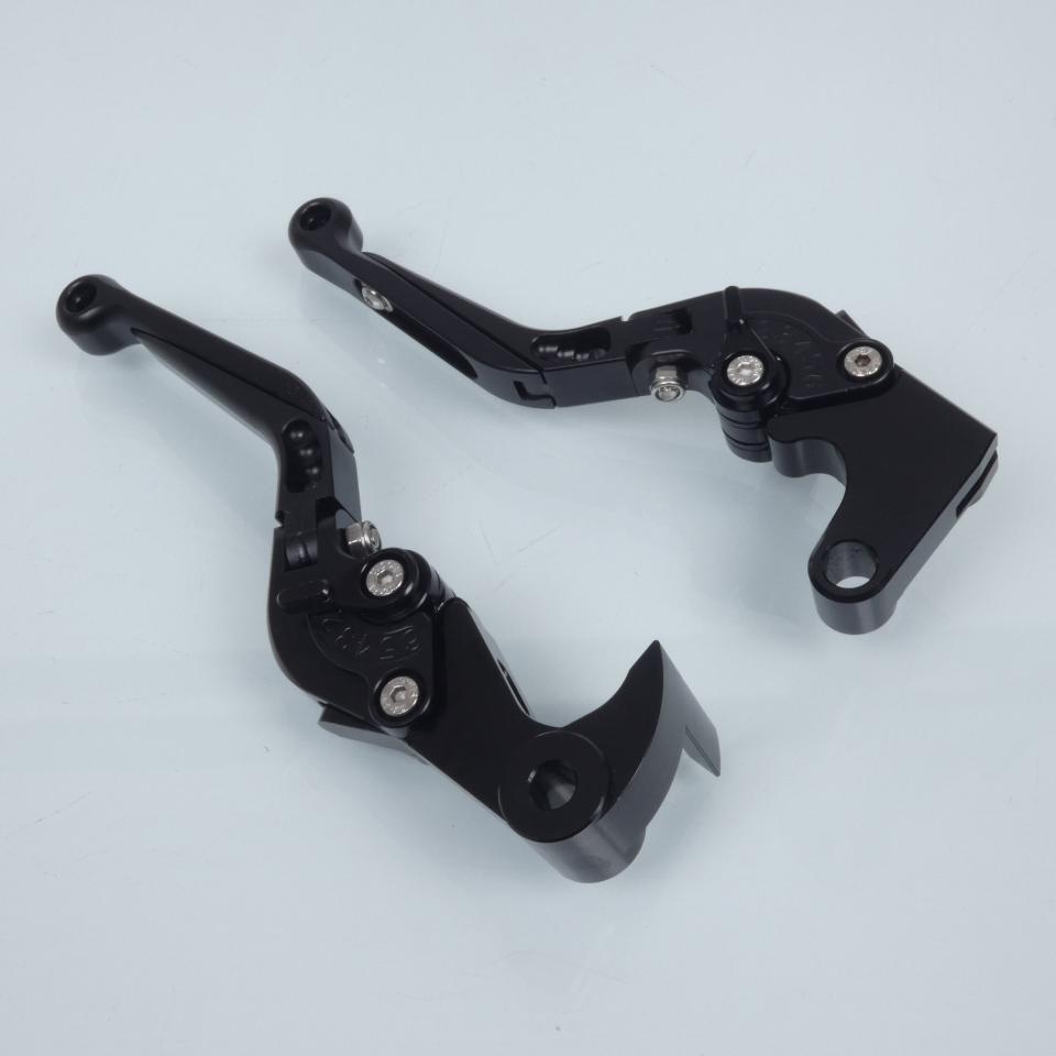Levier Sifam pour moto Yamaha 1000 YZF R1 2015 à 2020 alu CNC noir / paire Neuf