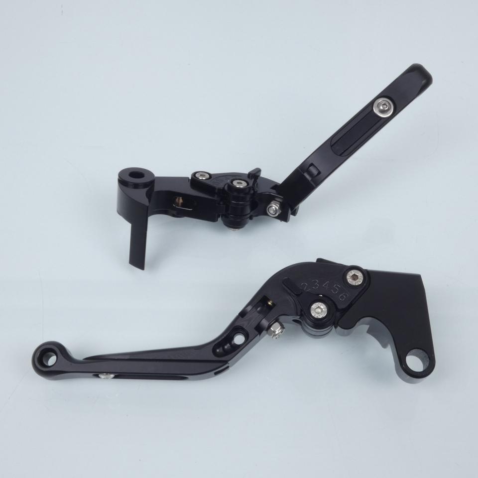 Levier Sifam pour moto Yamaha 1000 YZF R1 2015 à 2020 alu CNC noir / paire Neuf