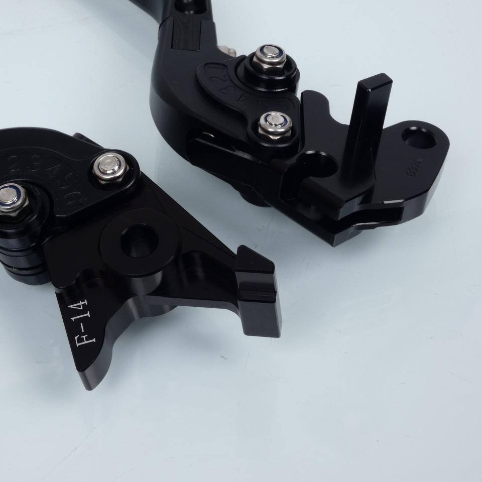 Levier frein droit Sifam pour Moto Yamaha 1100 BT Bulldog 2003 à 2006 alu CNC noir / paire Neuf