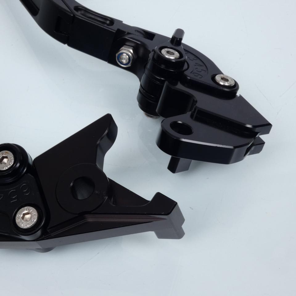 Levier frein droit Sifam pour Moto Yamaha 1100 BT Bulldog 2003 à 2006 alu CNC noir / paire Neuf