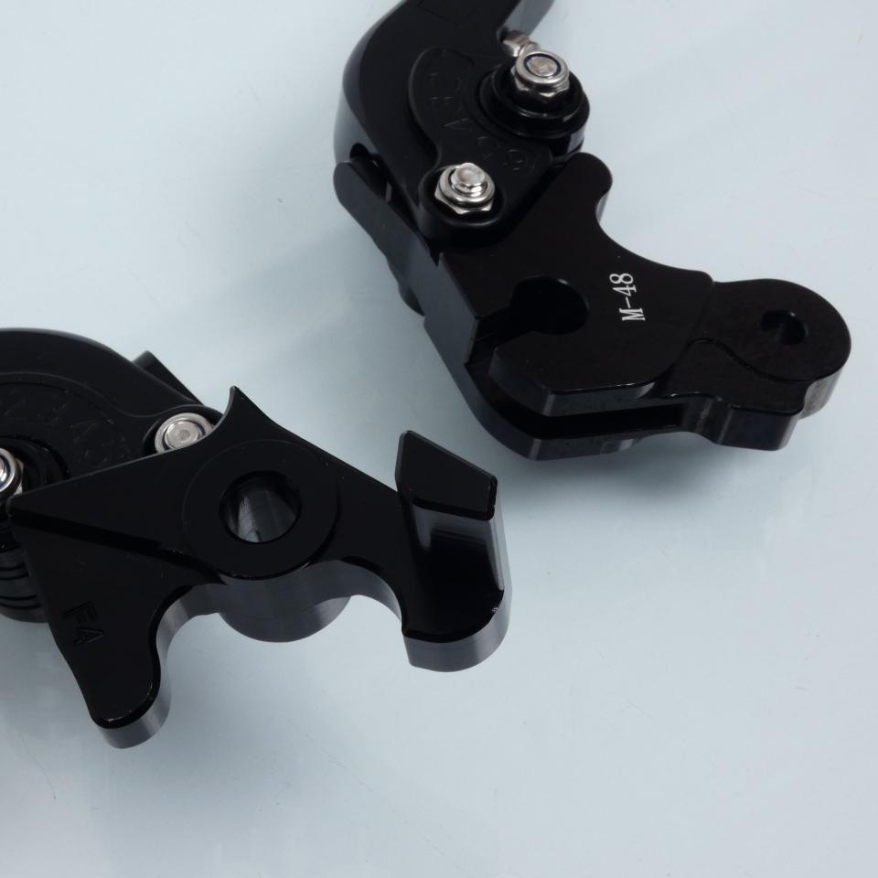 Levier frein droit Sifam pour Moto MV Agusta 675 Brutale 2014 à 2016 alu CNC noir / paire Neuf