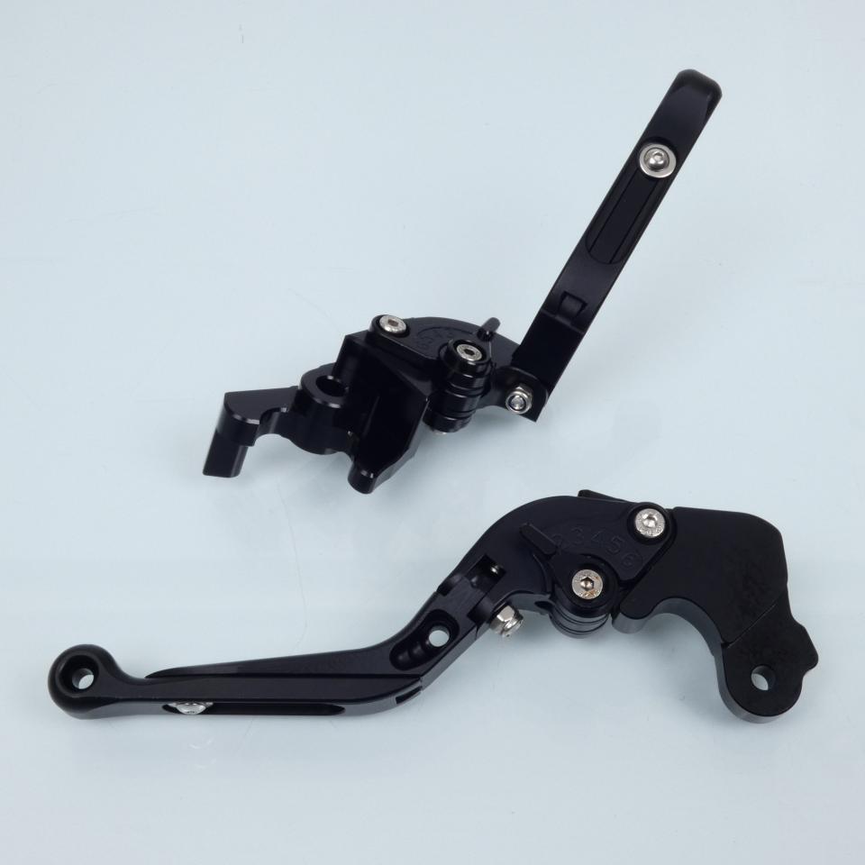 Levier frein droit Sifam pour Moto MV Agusta 675 Brutale 2014 à 2016 alu CNC noir / paire Neuf