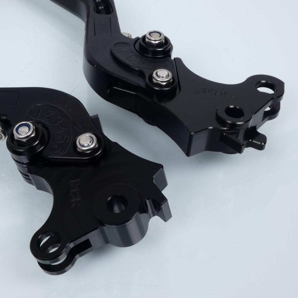Levier frein droit Sifam pour Moto BMW 1200 R Gs Lc 2014 à 2018 alu CNC noir / paire Neuf