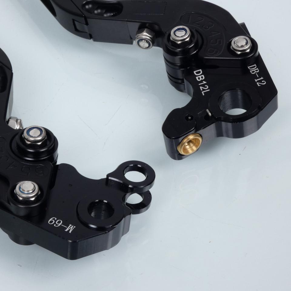 Levier frein droit Sifam pour Moto KTM 690 Duke 2012 à 2013 alu CNC noir / paire Neuf