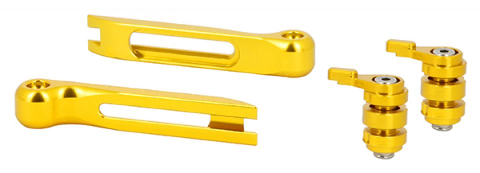 Kit embout de rechange pour levier réglable Myra alu CNC or moto scooter Neuf
