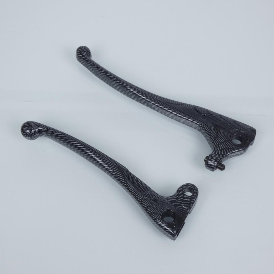 Paire de levier de frein TNT look carbone pour scooter MBK 50 Spirit Neuf