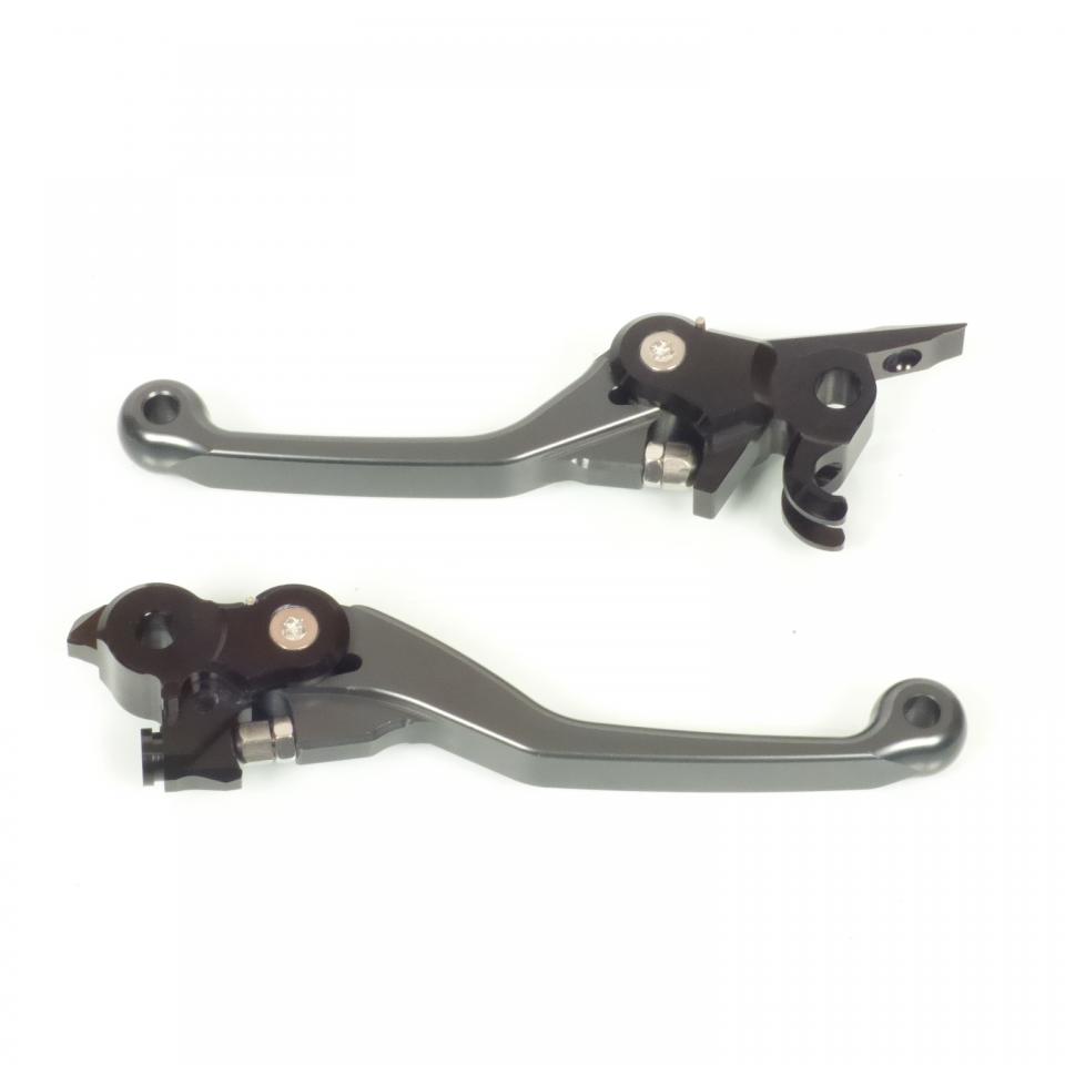 Paire de levier articulés coloris titane pour moto KTM 125 EXC 2009 à 2013 neuf