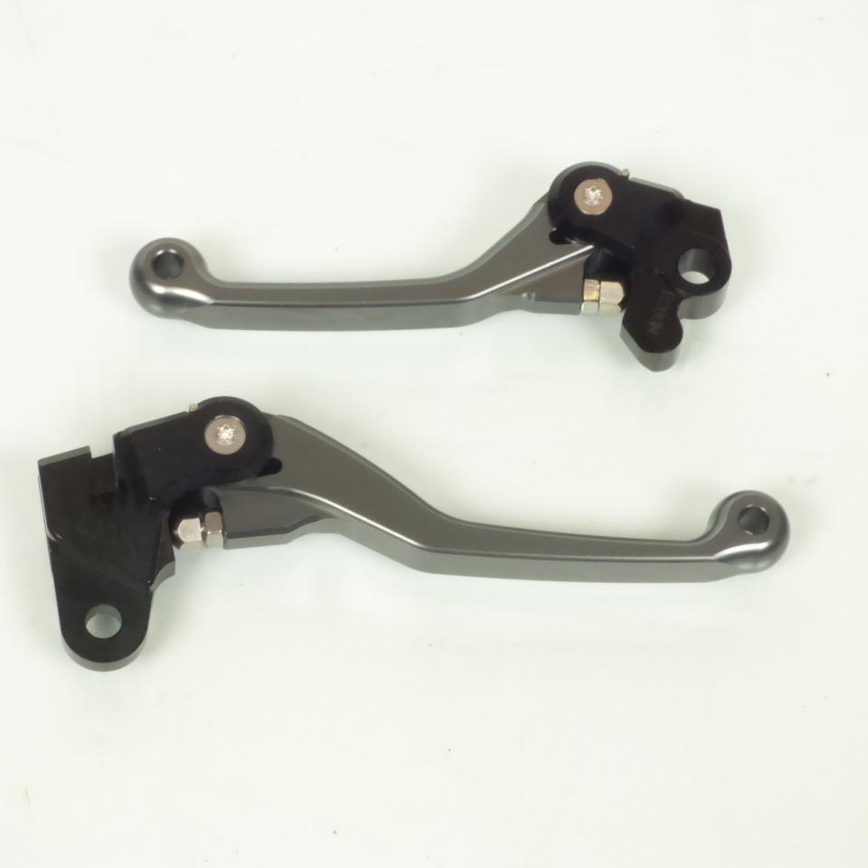 Paire de levier articulés coloris titane pour moto Honda 125 CR 1992 à 2003 Neuf