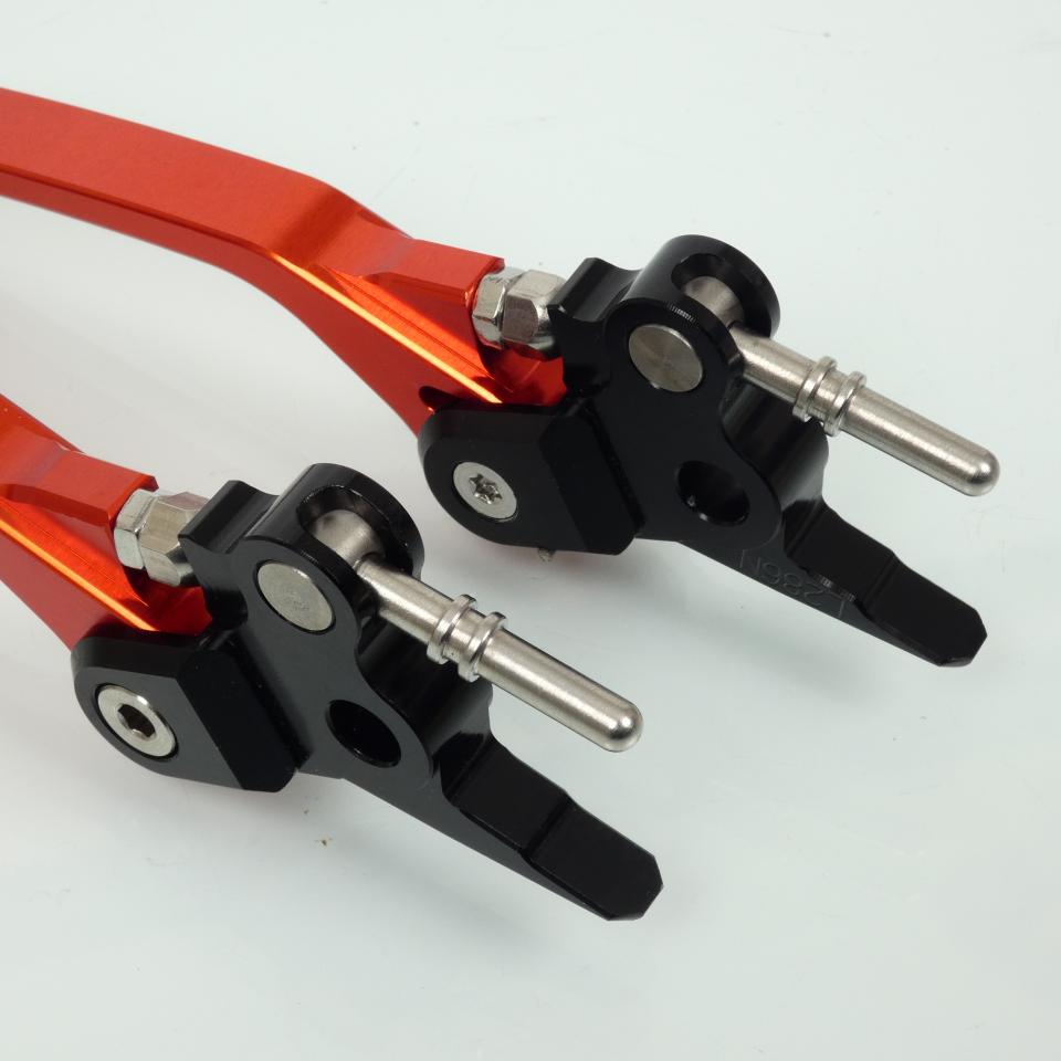 Levier frein et embrayage repliable alu orange / noir pour moto KTM 65 SX Neuf