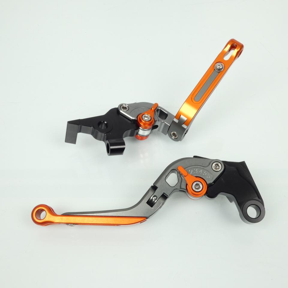 Levier frein embrayage pour moto Yamaha 600 FZ6 fazer 2004 à 2010 alu CNC Neuf