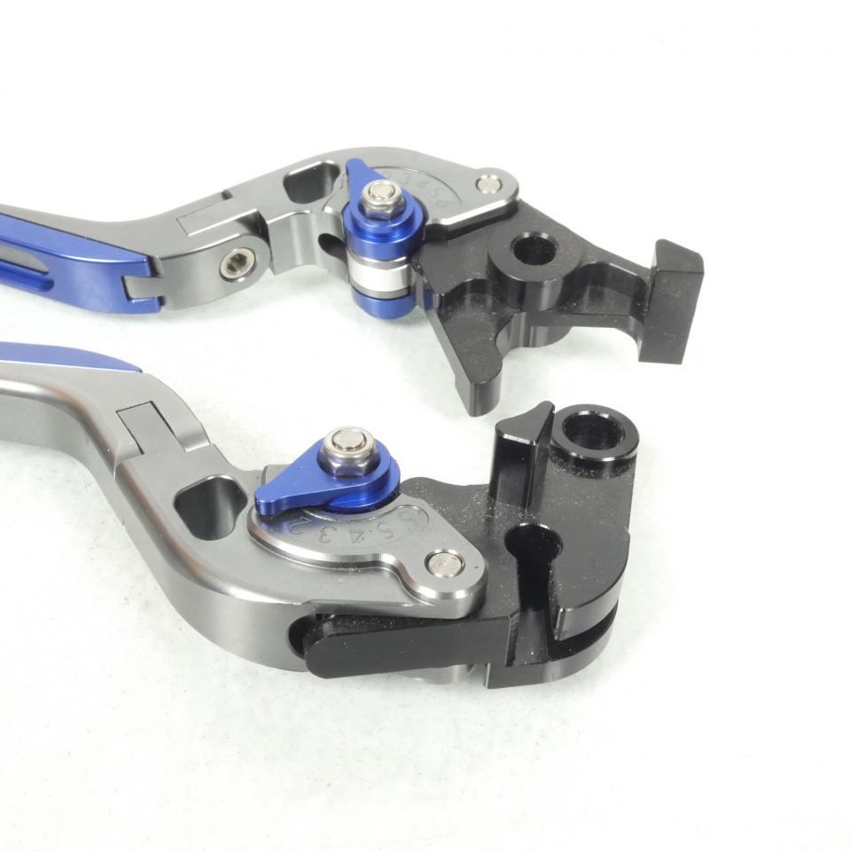 Levier frein droit pour moto Honda 650 CBR alu CNC gris titane bleu Neuf