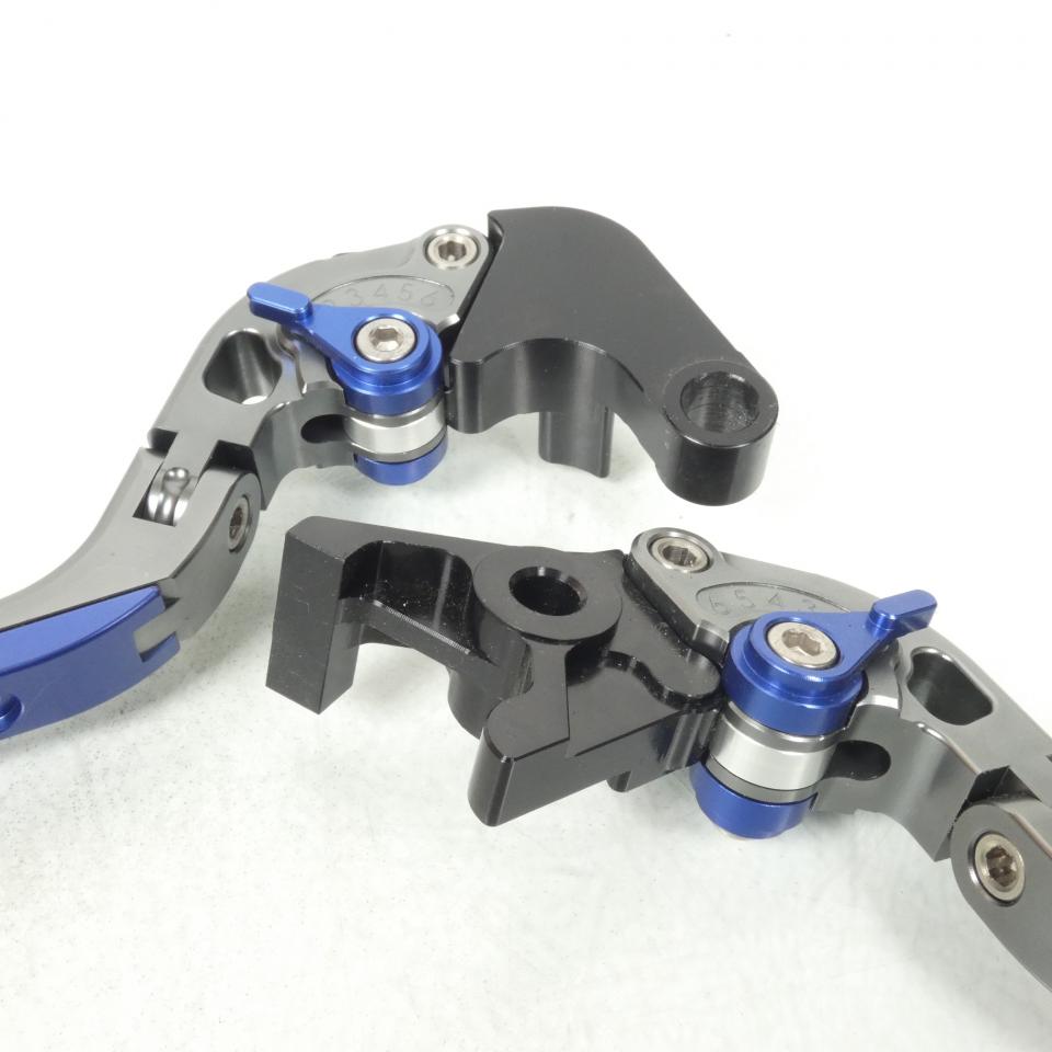 Levier frein droit pour moto Honda 650 CBR alu CNC gris titane bleu Neuf