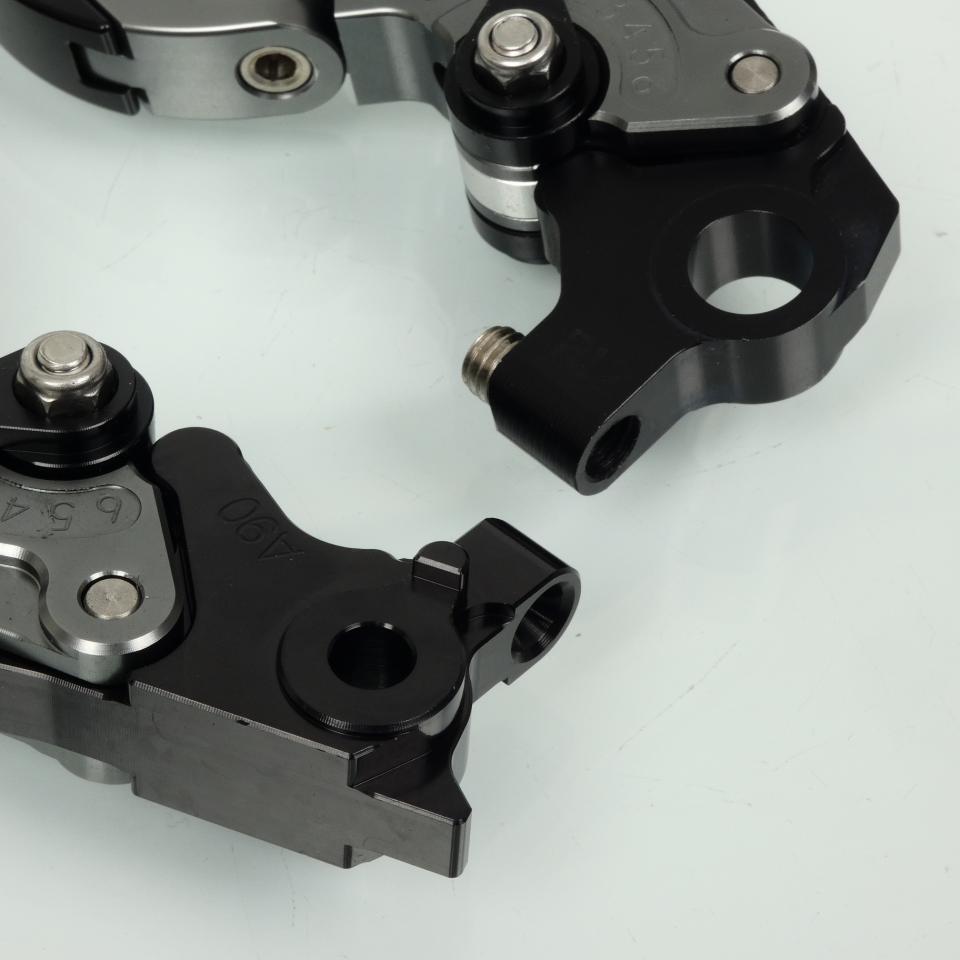 Levier frein embrayage pour moto KTM 690 Duke 2014 à 2017 alu gris / noir Neuf