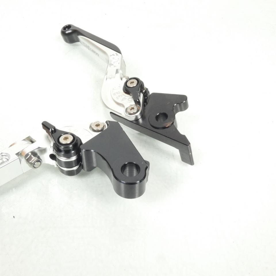 Levier frein droit Sifam pour moto Honda 500 CB X ABS 2013 à 2018 alu CNC noir argent/ paire Neuf