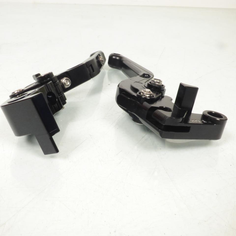 Levier frein droit Sifam pour moto Yamaha 1000 YZF R1 2004 à 2008 alu CNC noir / paire Neuf