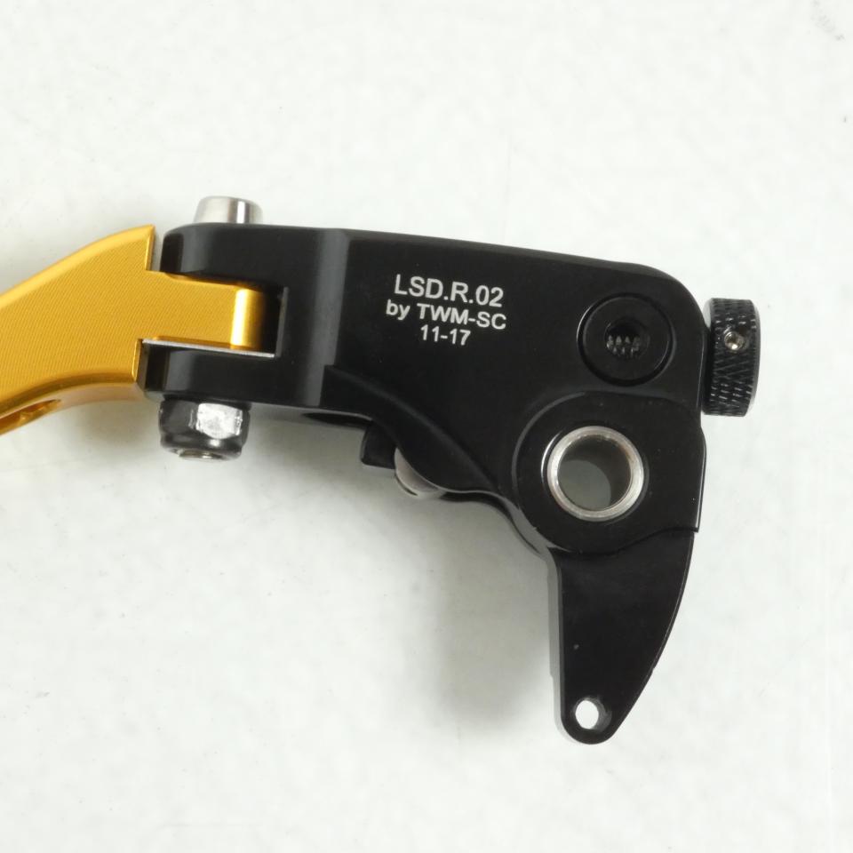 Levier frein droit TWM pour moto Suzuki 600 Gsx-R Après 2004 LSD.R.02 Noir / Or